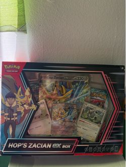 Pokemon Hop’s Zacian EX box