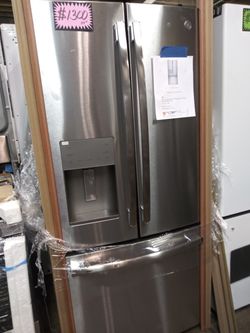 NEW GE french doors refrigerator in stainless steel
