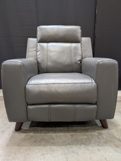 Modern Grey Power Recliner Chair with USB Port