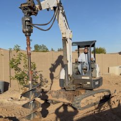 Auger Post Holes 