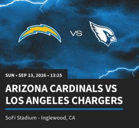 Los Angeles Chargers vs Arizona Cardinals NFL Tickets
