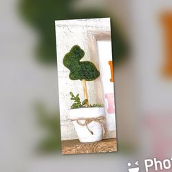 Bunny Mini Topiary For Easter 🐣 And Spring ..