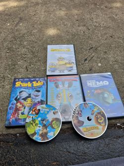 Lot of 6 Kids Animated DVDs