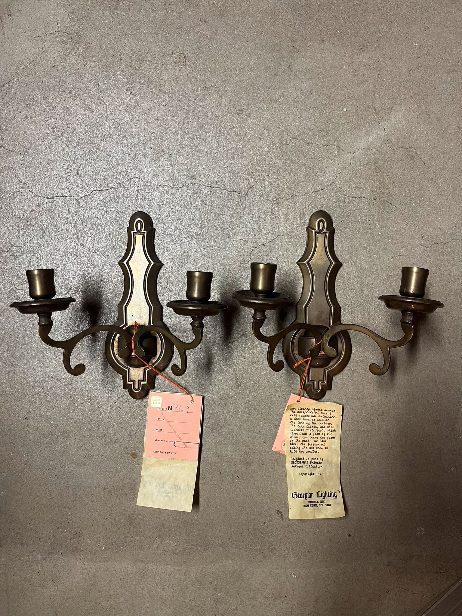 Brass Georgian Liberty Candelabras