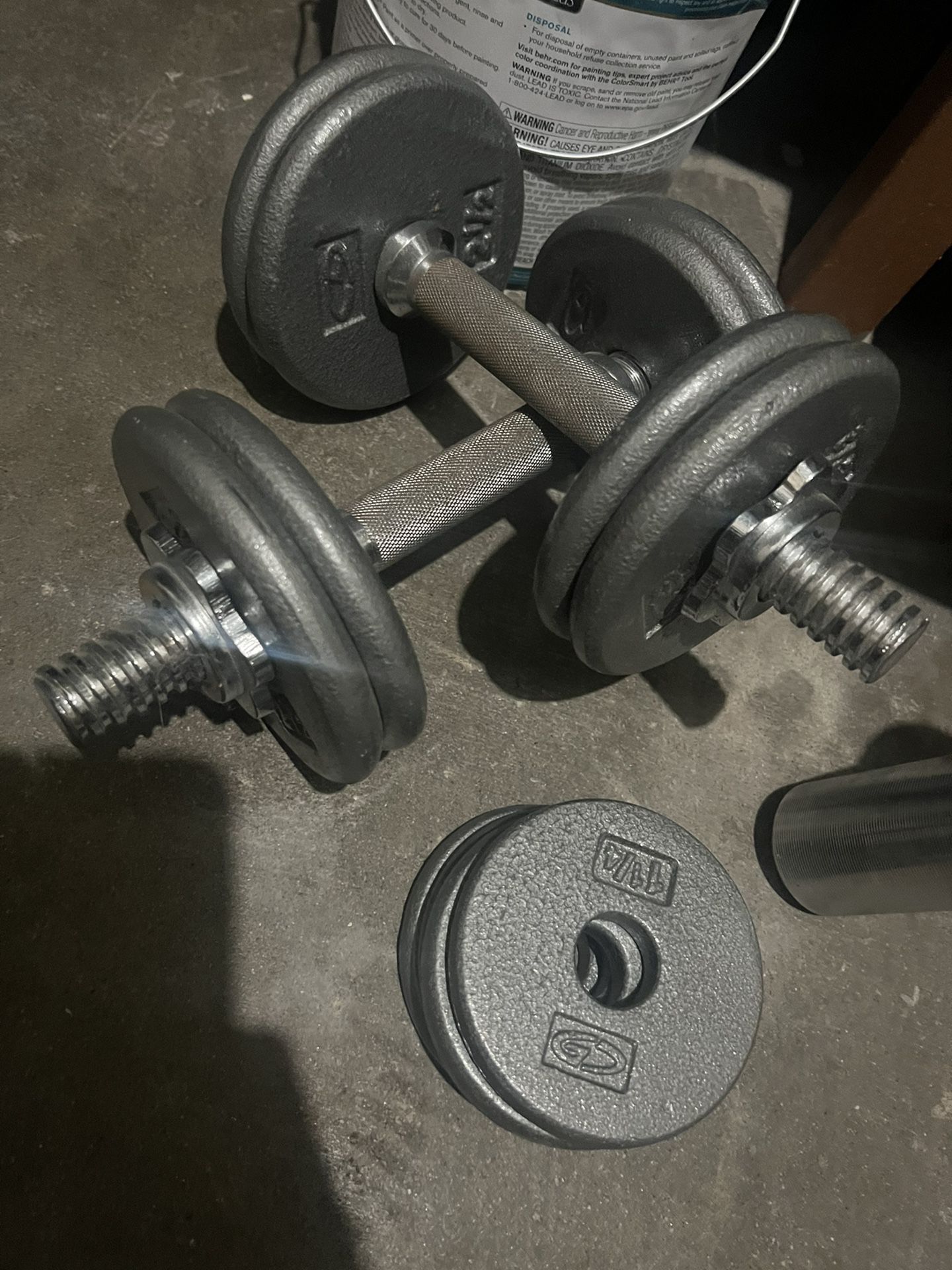 Adjustable Dumbbell Weights with 25lbs Of Weight