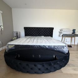 New In Box Queen Bed Frame With Mattress (Read Description Below)