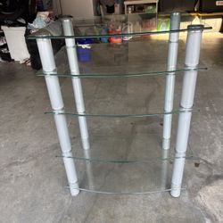 5 Shelf Glass Shelf -furniture 