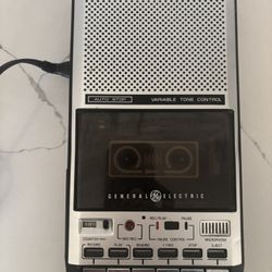  Vintage GE Cassette Tape Recorder –