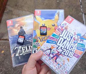 Nintendo Switch Games Bundle – Zelda, Pokémon, Just Dance