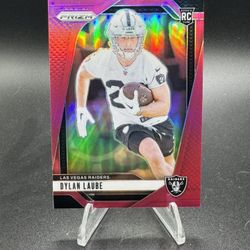 2024 Panini Prizm - Rookies Dylan Laube #330 Pink Prizm (RC)