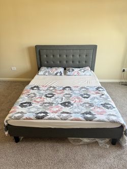 Queen Bed Frame with foldable Mattress