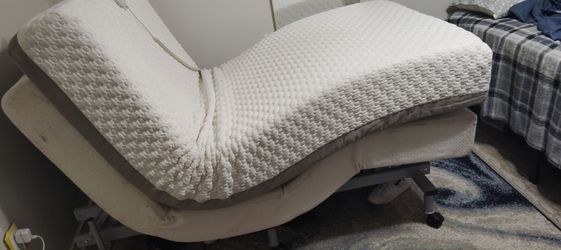 Bopedic memory foam support gel mattress and adjustable frame