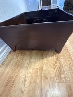 Big,square plant container.