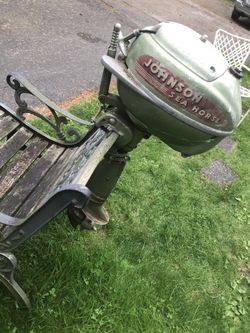 Johnson Sea Horse Outboard Motor For Boat