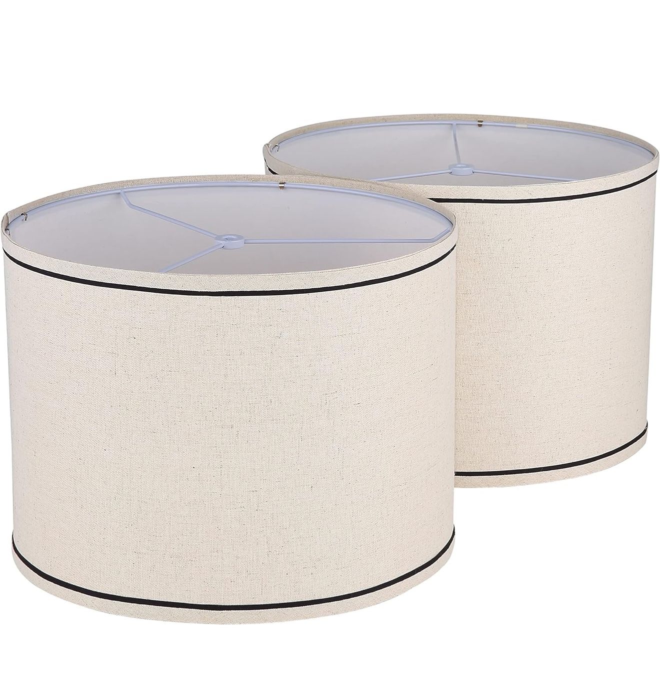 Set of 2,Drum Lampshades 13"x13" x 10" High