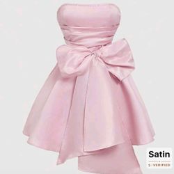 Satin Pink Dress