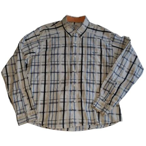 Pepe Jeans men's Y2K button down plaid shirt