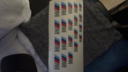 BMW M Logo High Quality Heat Resistant Sticker for Calipers. Also available in White and Black color.