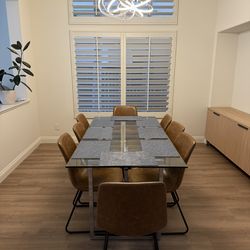 CB2 Glass Dinning Table w/out Chairs