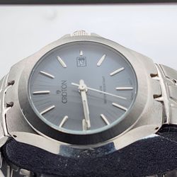 Croton Stainless Steel Quartz Men's Watch Japan Movement Water Resistant