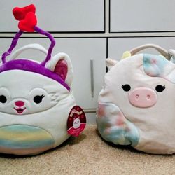NEW squishmallow Plush Baskets
