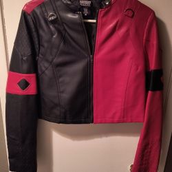 DC Licensed HARLEY QUINN Faux Leather Jacket 