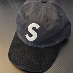 Supreme S Logo Hat Balck
