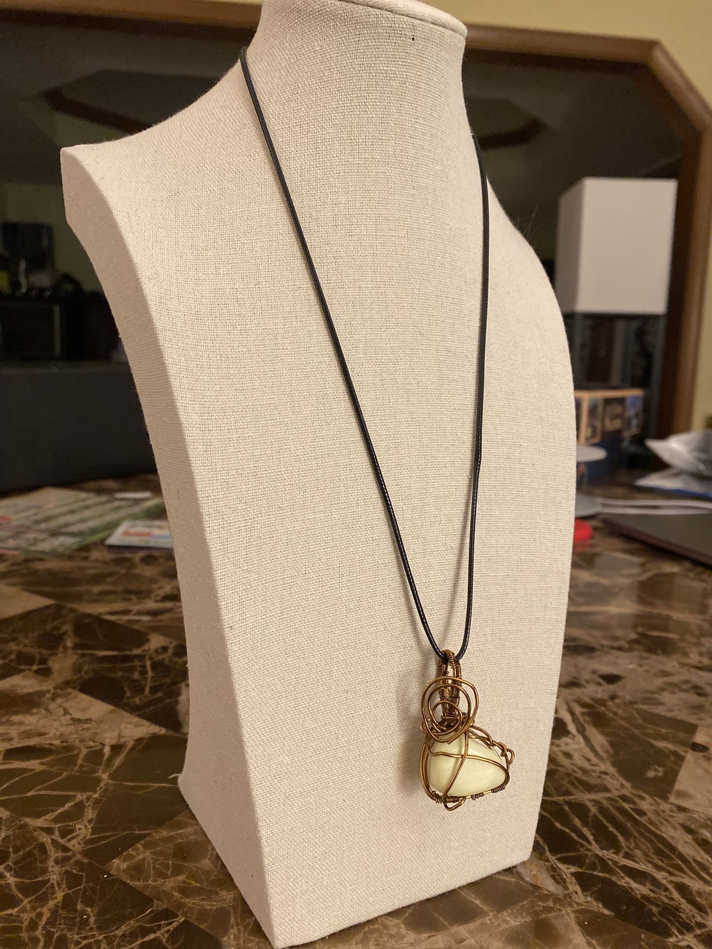 (10) Hand-Crafted Wire-Wrapped Pendant