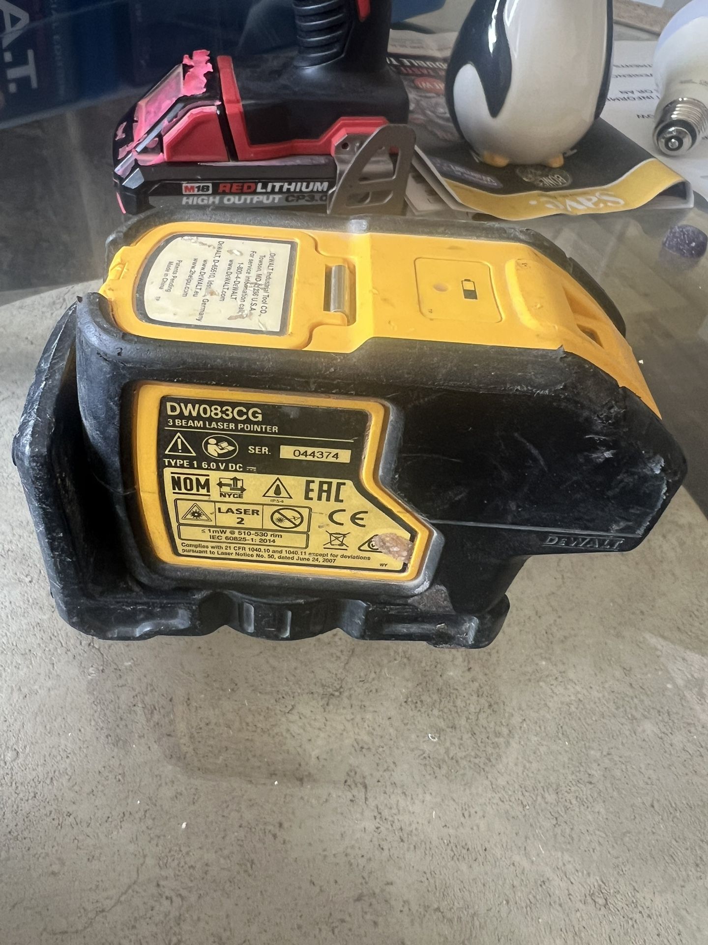 Dewalt 3 Beam Laser Pointer