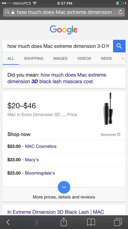 MAC Cosmetics In Extreme Dimension 3D Black Lash Mascara