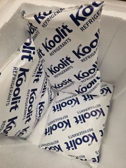 Koolit Refrigerant Gel Ice Packs – Set of 3 plus foam cooler container