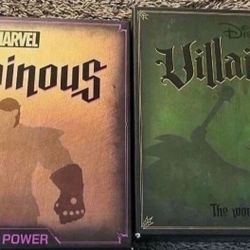 Disney Villainous And Marvel Villainous Board Game Set