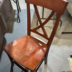 Cherry Wood Dining Chairs (Six Chairs)