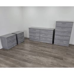 Dresser,Chest And Two Nightstands 