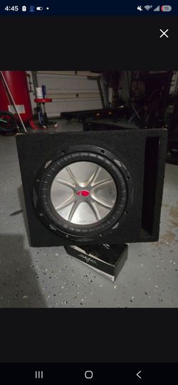 Kicker 10" subwoofer in ported box