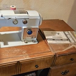 Sewing  Machine  In Cabinet 