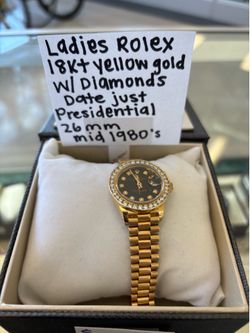 26mm presidential Rolex watch 18k