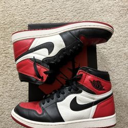 Jordan 1 Bred Toe Sz 11.5