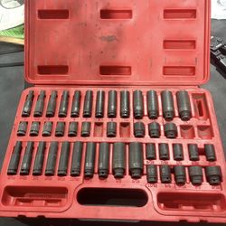 Sunnex Socket Set 1/4 Inch Drive Excellent 