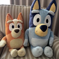 Large Bluey & Bingo Plush Set  $30