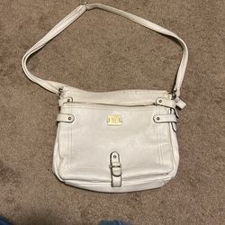 S&CO. White Leather Bag