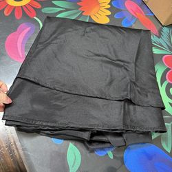 19 ct round table cloth black