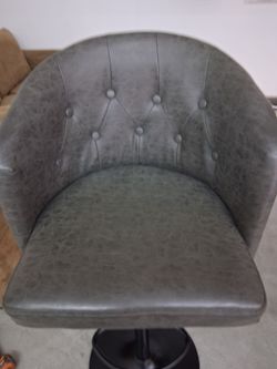 Grey adjustable stool