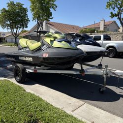 2 Supercharged Seadoos With Trailer 