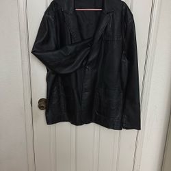 Black Faux Leather Jacket