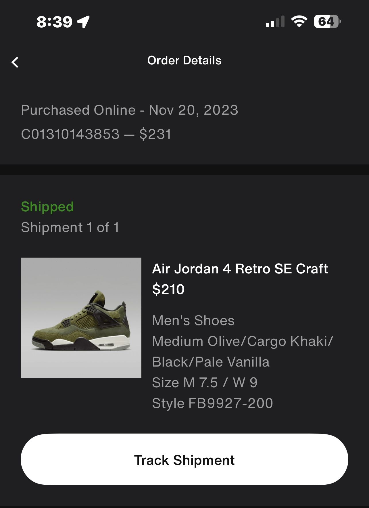 Air Jordan 4 Retro SE Craft