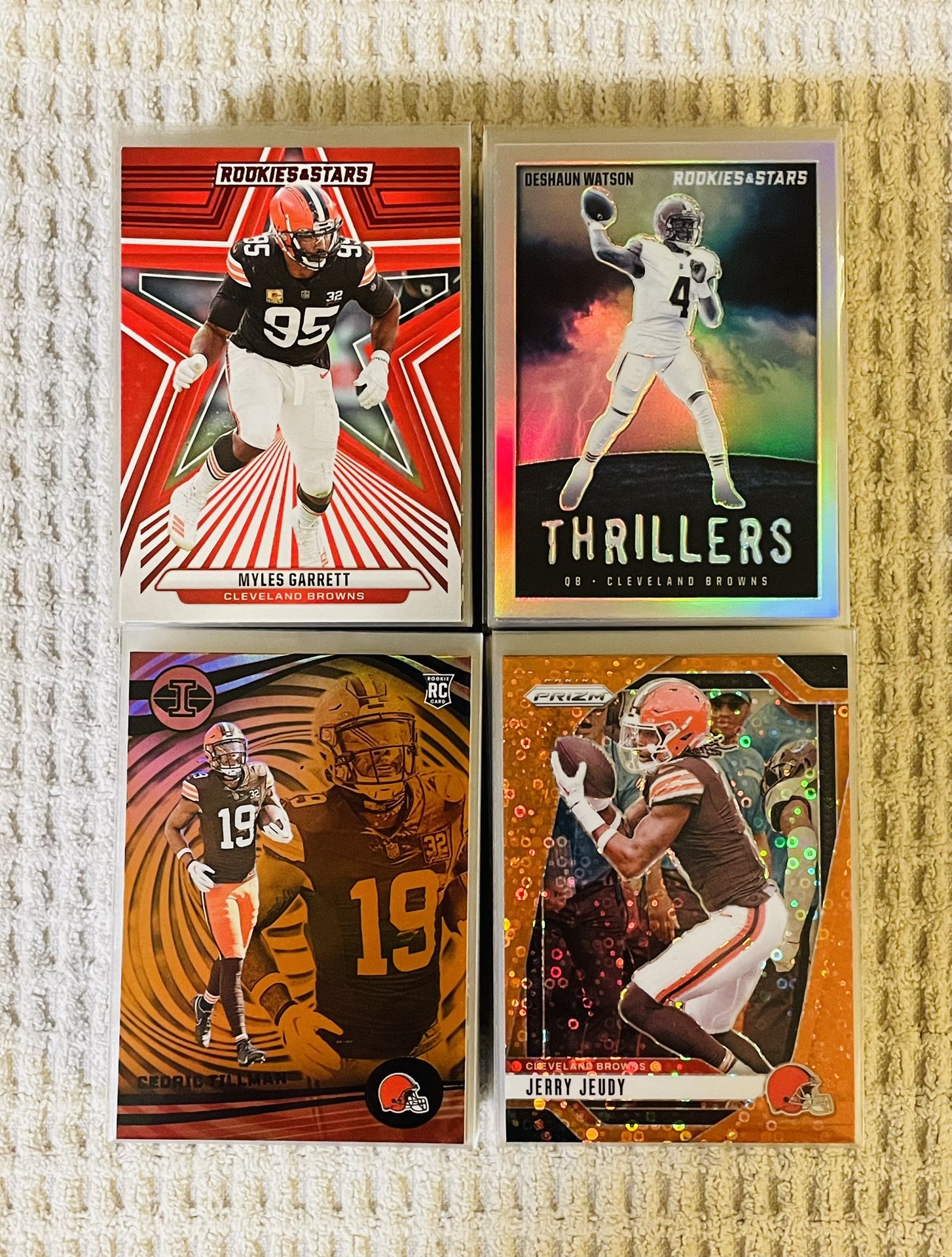 Cleveland Browns 155 Card Football Lot! Rookies, Prizms, Parallels, Memorabilia, Short Prints, Variations & More!