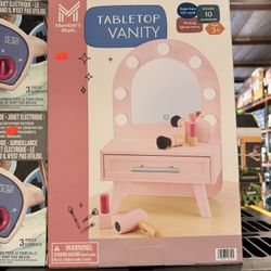 Members Mark Table Top Vanity In Pink Brand New In Box