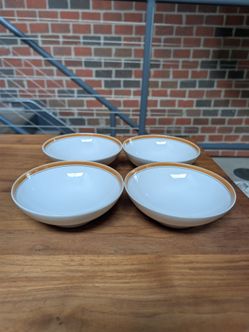 1960s MCM Franciscan "Pickwick" Cereal Bowls microwave dishwasher safe - set of 4