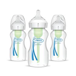 3 Glass 9oz Baby Bottles Dr. Brown’s Brand New 
